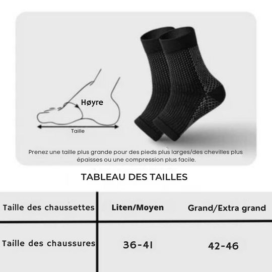 NeuroSocks™ | Pour une vie plus souple et moins douloureuse